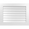 Ekena Millwork Vertical Surface Mount PVC Gable Vent: Non-Functional, w/3-1/2"W x 1"H, Standard Frame, 34"W x 26"H GVPVE34X2601SN - alternate 1